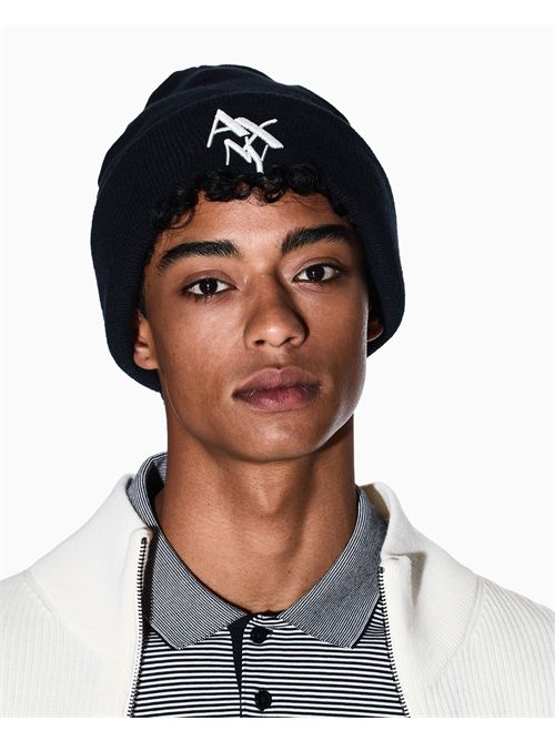 Cappello beanie con logo NY ASV ARMANI EXCHANGE | XM001531AF16950/UB101